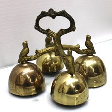 Brass Handbells w/ Bird Nodes SKU C1011-042